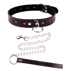 Bdsm Hart Lederen <span class=keywords><strong>Bondage</strong></span> Fetisj Slaaf Handboeien Kraag Blinddoek Seks Terughoudendheid <span class=keywords><strong>Flirt</strong></span> Set - Product Image 2