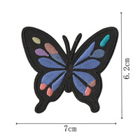Patch brodé personnalisé en tissu polyester-coton avec motif de fille noire de dessin animé, à coller au dos, auto-adhésif et thermocollant