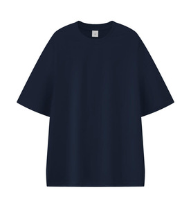 เสื้อยืดผู้ชาย 330 กรัม ผ้าคอตตอน 100% หนานุ่ม กันยับ สีพื้น คอกลม แขนสั้น ทรงโอเวอร์ไซส์ สไตล์สตรีทแวร์ - Product Image 1