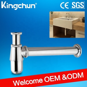 Fine-modello a buon mercato Kingchun lavabo <span class=keywords><strong>tubo</strong></span> di <span class=keywords><strong>scarico</strong></span> lavabo bagno sifone bottiglia ottone trappola lavello (J282) - Product Image 3