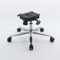 Fauteuil de relaxation moderne à base en aluminium à quatre branches avec fonction automatique pour hôpital, école, loisirs, salon, accessoires de salle de bain