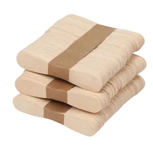 Bâtons en bois de Popsicle biodégradables écologiques imprimés personnalisés Bâtons de crème glacée jetables en bois de bouleau