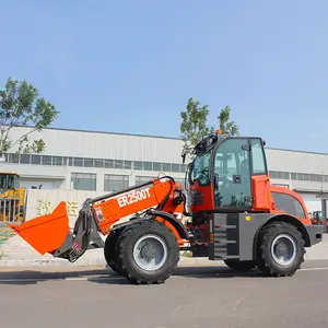 Everun EPA CE ER2500T 2.5t 4 Wd Articulated Small Mini Telescopic Boom Wheel Loader Compacted Telehandler Price For Sale Machine