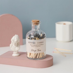 Wholesale Custom Luxury Coloured Matchsticks With logo Safety <strong>Matches</strong> in a Jar Bulk Glass Bottle <strong>Matches</strong> <strong>Long</strong> Wood <strong>Matches</strong> - Product Image 4