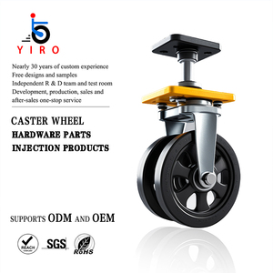 Industrielle 4-Zoll-Gummi-Lenkrolle 3/3,5/5/6/<span class=keywords><strong>8</strong></span> Zoll Platten rollen OEM Anpassbare Schwenk wagen für die Industrie - Product Image 6