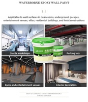 Peinture murale époxy à base d'eau longue durée revêtement mural en résine époxy d'intérieur couche de finition anti-tache décorative lisse