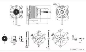 Sunnysky III X7025 40CC 3D Aile Fixe UAV Forte Puissance de Croisière 160KV 190KV Moteur Brushless avec Balance Compatible avec Drone RC - Product Image 2