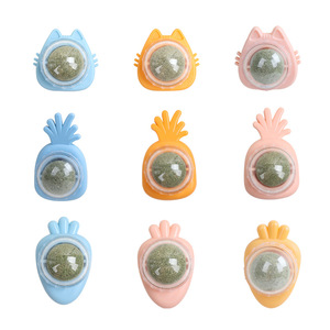 Jouet à mâcher à la catnip pour chats, boule murale d'intérieur pour friandises, nettoyage des dents, soulagement du stress, jouet d'enrichissement pour animaux de compagnie - Product Image 1