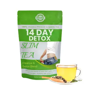 Diskon besar teh detoks pembersih lemak pengurang berat badan alami organik 14 hari teh pelangsing detoks
