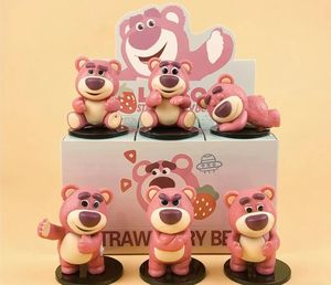Niedliche PVC 1/60 Maßstab Mini Charakter Cartoon Bär Erdbeer Kuchen Blind <span class=keywords><strong>Box</strong></span> Sammler Modell Spielzeug Kuchen Dekoration Mystery Action - Product Image 3