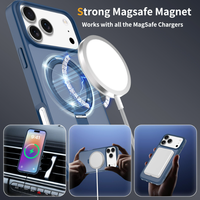 Coque antichoc magnétique 2-en-1 avec support invisible en TPU mat premium pour iPhone 18 Pro Max, compatible iPhone 17, 16, 15 Pro Max