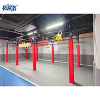 Cours de formation professionnelle Ninja équipements de parcours d'obstacles d'intérieur pour centre commercial ou centre de formation