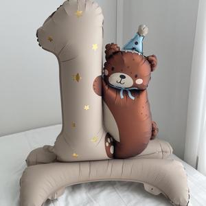 Globos de Papel de Aluminio de Colores Variados de la Marca Go Party, Número Uno, para la Decoración de la Fiesta de Primer Cumpleaños de un Bebé de 1 Año - Product Image 4