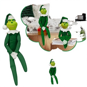 Nouvelle Poupée de Noël 2025 : Elfe Coquin en Peluche, Figurine Longue et Souple, Fille Malicieuse avec Visage en PVC, Fabrication Artisanale - Product Image 2