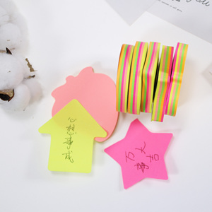 HengXin <b>Sticky</b> <b>Note</b> Special Shape Colorful Good Quality Stationary Memo Pad With <b>Sticky</b> for Students - Product Image 4