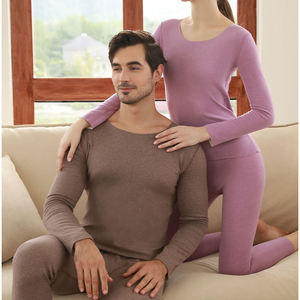 2022 kış düz renk sıcak dikişsiz yüksek kaliteli termal iç çamaşır takım elbise haslığı yüksek esnek setleri termal iç çamaşır seti - Product Image 5
