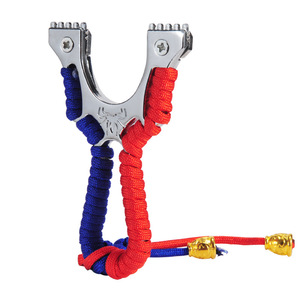 Arbalète <span class=keywords><strong>de</strong></span> fronde puissante en acier inoxydable avec élastique plat pour la chasse pêche tir fronde - Product Image 2