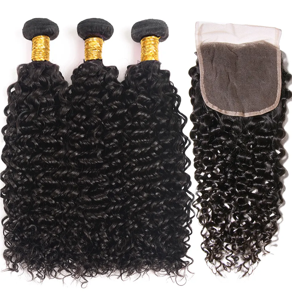 virgin curly hair weave