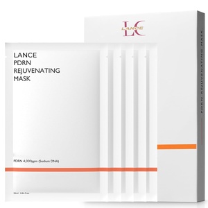 Masques faciaux coréens PDRN en marque propre, vegan, éclaircissants, lissent la texture de la peau, ADN de saumon, <span class=keywords><strong>masque</strong></span> en feuille PDRN - Product Image 1