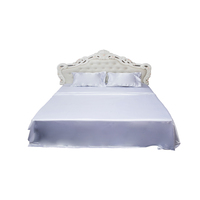 Parure de draps en satin soyeux super doux, très vendue, qualité hôtelière de luxe, draps en satin de soie, parures de draps en polyester
