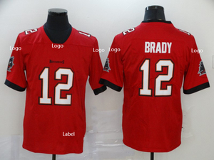 Maglie di Alta Qualità per Football Americano 2025 dei Buccaneers # Maglia da Football BRADY 12 per Giovani, Bambini, Donne e Uomini - Product Image 5