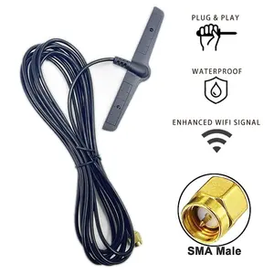 4G Lte Antenne Omni-Directionele 700-2700Mhz Zelfklevende Mount Sma Ts9 Rg174 Kabel 3M Cellulaire 4G Lte Wifi 2.4G 5.8Ghz Patch Antenne