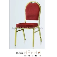 Chaise de banquet en aluminium empilable forte et bon marché Hotsale QL-D064