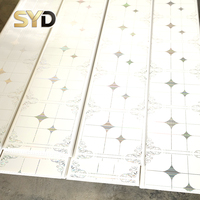 Rejilla de Techo de PVC para Restaurante, Oficina, Hotel, Diseño Moderno, 9 mm, Impermeable, Ignífuga, Panel de Techo Decorativo para Interiores