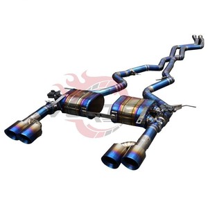 Sistema de Escape Catback de Aleación de Titanio de Alto Rendimiento Vortex, Sonido Agresivo/Suave, Acabado Azul Quemado para BMW E90 E92 335 Pipes - Product Image 4