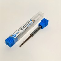 Fresa de Carburo de Acero de 2 Filos Personalizable, Venta Caliente, con Cuello Largo Cónico, Punta de Bola con Radio para Fresado