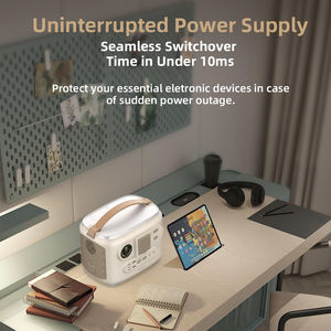 สถานีไฟฟ้าพกพา ECOPLAY 800W 512Wh เครื่องกำเนิดพลังงานแสงอาทิตย์, แบตเตอรี่สำรองสำหรับตั้งแคมป์, สำรองไฟบ้าน, USB-C PD, ปลั๊กแบบ USA - Product Image 1