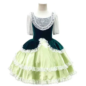 P00017 Vestido de tutú de Ballet de tamaño personalizado Disfraces para niñas Fiesta Ropa de baile Niños Vestido romántico para el escenario