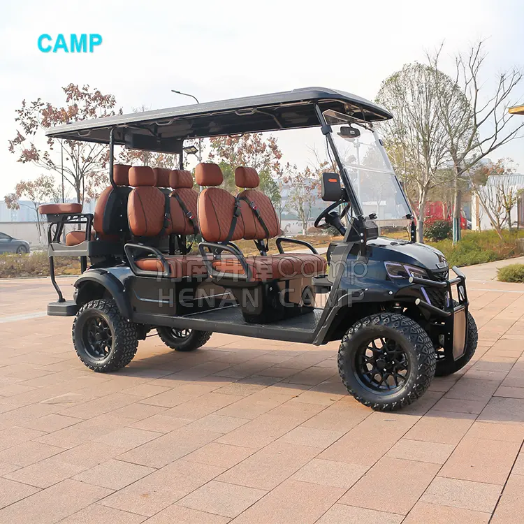 Voiturette de golf CAMP Shark 6 places 72v 5kw moteur électrique Lithium Golf Buggy Club Car