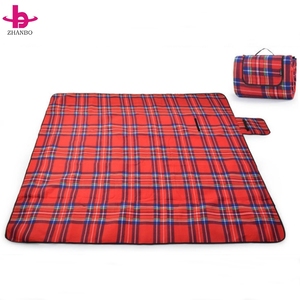 Couverture de pique-nique bleue à carreaux, taille king size, imperméable, anti-sable, <span class=keywords><strong>extra</strong></span> large, tapis de plage d'extérieur pliable, tapis de camping pour les voyages en famille - Product Image 5