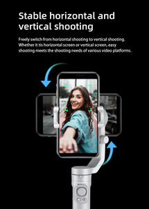 Mini <span class=keywords><strong>Gimbal</strong></span> Profesional de 3 Ejes, Estabilizador de Mano para Móviles, Compatible con Aplicaciones, Ajuste Automático, Apto para Teléfonos Inteligentes - Product Image 4