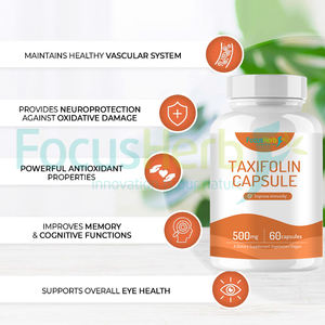 Focusherb suministro OEM Etiqueta Privada 98% dihidroquercetina polvo taxifolina cápsula - Product Image 3