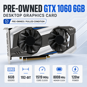 Used GTX 1060 6GB GDDR5 192Bit Dual <b>Fan</b> Gaming Graphics Card PCI 2.0 X16 for Desktop <b>Computer</b> 6GB GDDR5 VRAM on a 192 Bit Memory - Product Image 6
