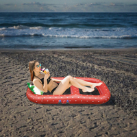 Grand radeau de salon de piscine en PVC épais et durable pour la détente sur le lac, la piscine et la plage