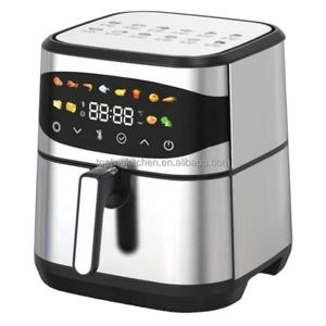 หม้อทอดไร้น้ำมันขนาดใหญ่ 10 ลิตร 8 ลิตร 6.5 ลิตร พร้อมฟังก์ชั่นย่าง อบ ปิ้งขนมปัง ทำอาหารเพื่อสุขภาพ ด้วยฮีตเตอร์สองตัว ทำจากสแตนเลส - Product Image 3