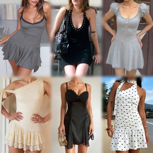 Lote Mixto de Vestidos de Verano para Mujer al por Mayor, Mini, Midi, Maxi, en Stock, con Estampado Floral, Encaje, Tejido, Satén, Casual, para Fiesta, Ropa Usada para Reventa - Product Image 2