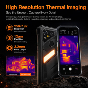 Smartphone robuste 5G YAC V5 Pro avec imagerie thermique, Android 16, IP68, IP69K, NFC, double SIM, étanche, avec lampe de camping - Product Image 2