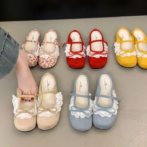 Nouvelles sandales compensées pour femme style printemps-été avec décorations nœud français sur l'orteil - Product Image 4