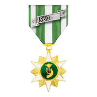 Médaille d'honneur en alliage de zinc écologique avec ruban personnalisé, médaille souvenir durable pour récompense d'événements sportifs