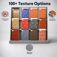 3D PU Mur Décoratif Extérieur Revêtement Métallique Panneau Sandwich Isolant Toit Chambre Froide Maisons Préfabriquées Villas Hôpitaux Hôtels