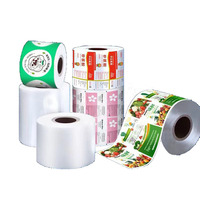 Rouleaux d'emballage souple laminé personnalisés de qualité alimentaire, résistants à l'humidité, pour sachets de snacks, sandwichs, nouilles, lait, salades, chocolat