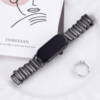 Tali Jam Tangan Logam Desainer Mewah Upro Untuk Xiaomi Mi Band 8/9 Pro Wanita, Tali Jam Tangan Pintar Logam 12mm Model Tidak Beraturan
