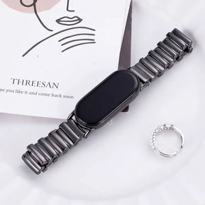 Correas de reloj metálicas de diseño de lujo Upro para Xiaomi Mi Band 8/9 Pro para mujer, correa irregular de metal de 12 mm para reloj inteligente. - Product Image 6