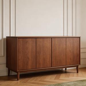 <span class=keywords><strong>Credenza</strong></span> per Camera da Letto in Noce Stile Mid-Century Modern |   Mobile TV con gambe affusolate, piano piatto e vano portaoggetti arrotondato |   <span class=keywords><strong>Credenza</strong></span> Buffet per Soggiorno/Sala da Pranzo - Product Image 3