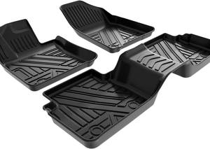 オードリーカスタムフィットTPE滑り止め防水3D 5D高級ブラック5MM厚4ピースフルセット3kg車用フロアマット（ダッジラム用） - Product Image 5