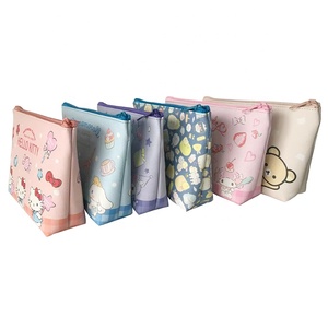 Custom Digital Full Printing Pattern <strong>Hello</strong> KT Zipper Eco-Friendly Waterproof PU Leather Women's <strong>Makeup</strong> Cosmetic <strong>Bag</strong> Portable - Product Image 6